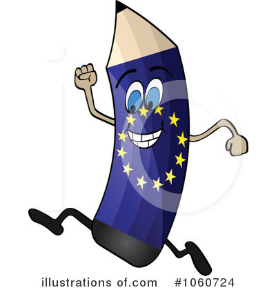 Royalty-Free (RF) Flag Pencil Clipart Illustration by Andrei Marincas - Stock Sample #1060724