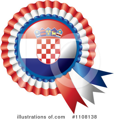 Royalty-Free (RF) Flag Rosette Clipart Illustration by MilsiArt - Stock Sample #1108138