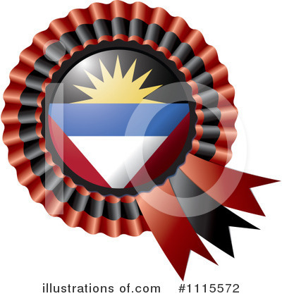 Royalty-Free (RF) Flag Rosette Clipart Illustration by MilsiArt - Stock Sample #1115572