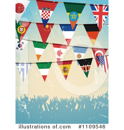 Royalty-Free (RF) Flags Clipart Illustration by elaineitalia - Stock Sample #1109546