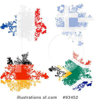 Royalty-Free (RF) Flags Clipart Illustration by elaineitalia - Stock Sample #93452