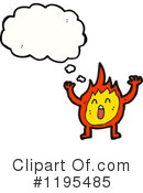 Flame Clipart #1195485 by lineartestpilot