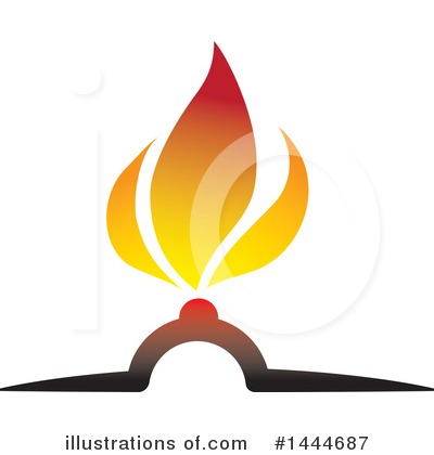 Gas Flames Clipart #1444687 by ColorMagic