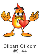 Flame Clipart #9144 by Mascot Junction
