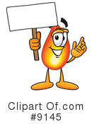 Flame Clipart #9145 by Mascot Junction