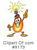 Flame Clipart #9173 by Mascot Junction