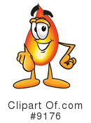Flame Clipart #9176 by Mascot Junction
