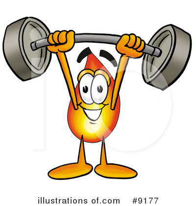 Royalty-Free (RF) Flame Clipart Illustration by Mascot Junction - Stock Sample #9177