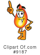 Flame Clipart #9187 by Mascot Junction