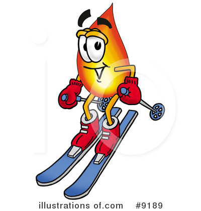 Royalty-Free (RF) Flame Clipart Illustration by Mascot Junction - Stock Sample #9189