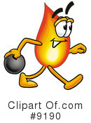 Flame Clipart #9190 by Mascot Junction