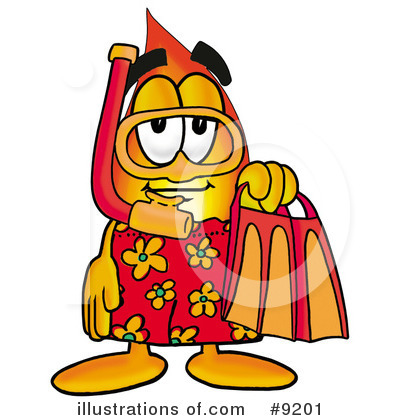 Royalty-Free (RF) Flame Clipart Illustration by Mascot Junction - Stock Sample #9201