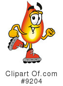 Flame Clipart #9204 by Mascot Junction