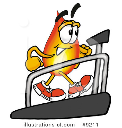 Flame Mascot Clipart #9211 by Mascot Junction