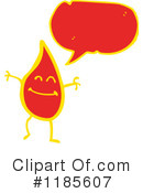 Flame Mascot Clipart #1185607 by lineartestpilot