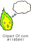 Flame Mascot Clipart #1185841 by lineartestpilot