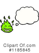 Flame Mascot Clipart #1185845 by lineartestpilot