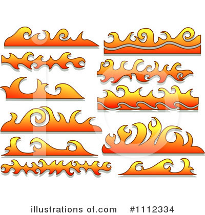 Royalty-Free (RF) Flames Clipart Illustration by BNP Design Studio - Stock Sample #1112334