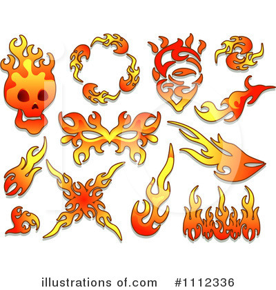 Royalty-Free (RF) Flames Clipart Illustration by BNP Design Studio - Stock Sample #1112336