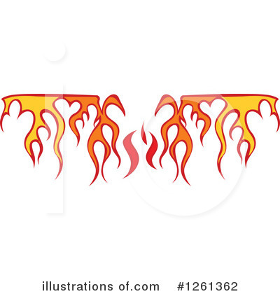 Royalty-Free (RF) Flames Clipart Illustration by Chromaco - Stock Sample #1261362