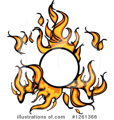 Royalty-Free (RF) Flames Clipart Illustration by Chromaco - Stock Sample #1261366