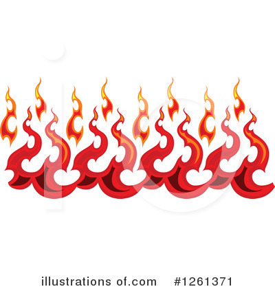 Royalty-Free (RF) Flames Clipart Illustration by Chromaco - Stock Sample #1261371