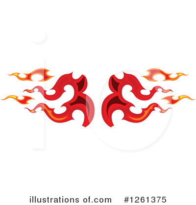 Royalty-Free (RF) Flames Clipart Illustration by Chromaco - Stock Sample #1261375