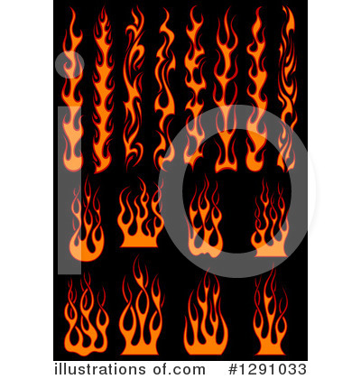 Royalty-Free (RF) Flames Clipart Illustration by Vector Tradition SM - Stock Sample #1291033