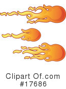 Flames Clipart #17686 by AtStockIllustration