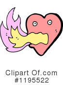 Flaming Heart Clipart #1195522 by lineartestpilot