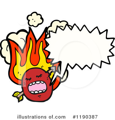 Royalty-Free (RF) Flaming Monster Clipart Illustration by lineartestpilot - Stock Sample #1190387