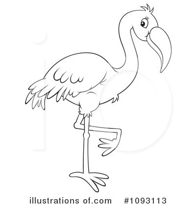 Royalty-Free (RF) Flamingo Clipart Illustration by Alex Bannykh - Stock Sample #1093113