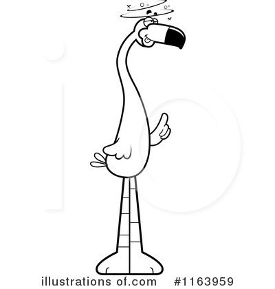 Royalty-Free (RF) Flamingo Clipart Illustration by Cory Thoman - Stock Sample #1163959