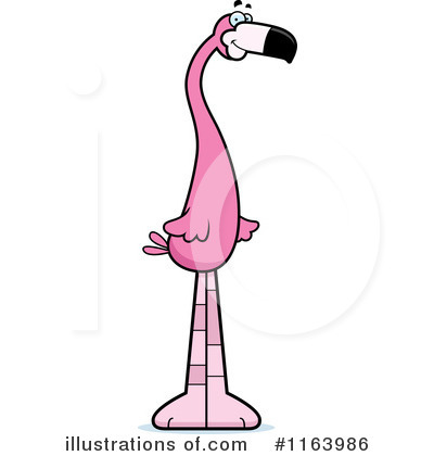 Pink Flamingo Clipart #1163986 by Cory Thoman