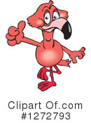 Flamingo Clipart #1272793 by Dennis Holmes Designs