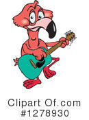 Flamingo Clipart #1278930 by Dennis Holmes Designs