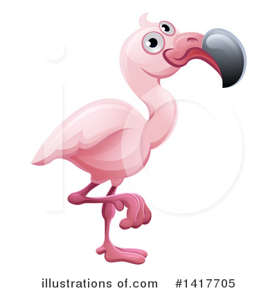 Royalty-Free (RF) Flamingo Clipart Illustration by AtStockIllustration - Stock Sample #1417705
