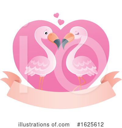 Royalty-Free (RF) Flamingo Clipart Illustration by visekart - Stock Sample #1625612