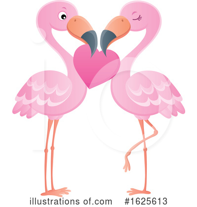 Royalty-Free (RF) Flamingo Clipart Illustration by visekart - Stock Sample #1625613