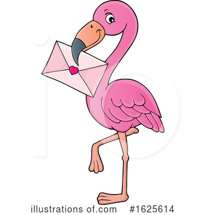 Pink Flamingo Clipart #1625614 by visekart