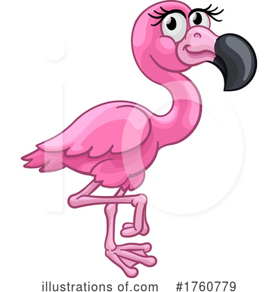 Pink Flamingo Clipart #1760779 by AtStockIllustration