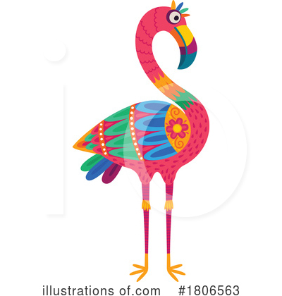 Royalty-Free (RF) Flamingo Clipart Illustration by Vector Tradition SM - Stock Sample #1806563
