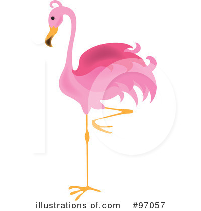 Royalty-Free (RF) Flamingo Clipart Illustration by Pams Clipart - Stock Sample #97057