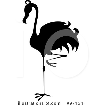 Royalty-Free (RF) Flamingo Clipart Illustration by Pams Clipart - Stock Sample #97154