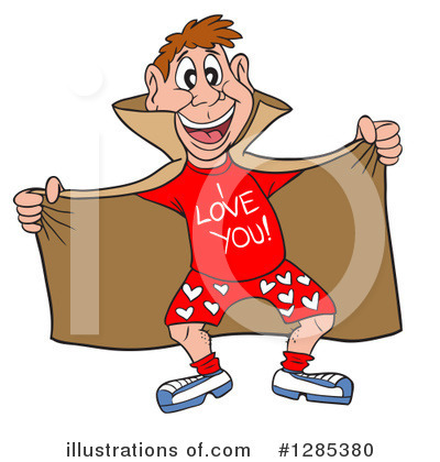 Royalty-Free (RF) Flasher Clipart Illustration by LaffToon - Stock Sample #1285380