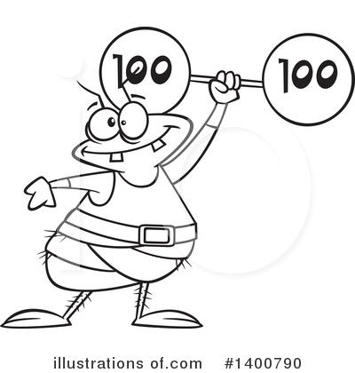 Royalty-Free (RF) Flea Clipart Illustration by toonaday - Stock Sample #1400790