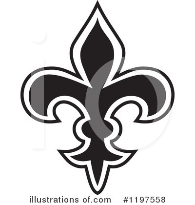 Royalty-Free (RF) Fleur De Lis Clipart Illustration by Johnny Sajem - Stock Sample #1197558