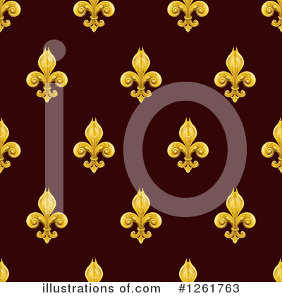 Royalty-Free (RF) Fleur De Lis Clipart Illustration by AtStockIllustration - Stock Sample #1261763