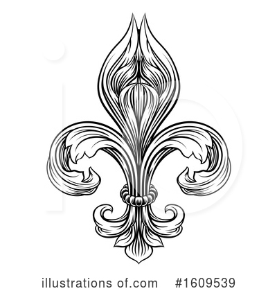 Royalty-Free (RF) Fleur De Lis Clipart Illustration by AtStockIllustration - Stock Sample #1609539