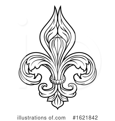 Royalty-Free (RF) Fleur De Lis Clipart Illustration by AtStockIllustration - Stock Sample #1621842